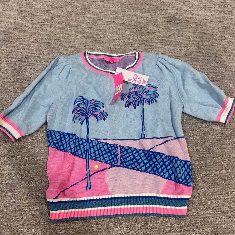 Lilly Pulitzer Perfect Match Palm Tree Sweater
